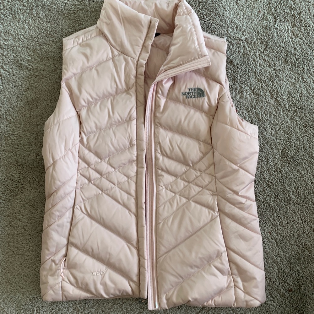 Pink North Face Puffer vest
